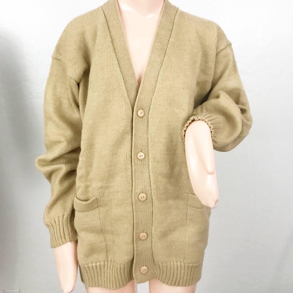 Alpaca Fina Beige Cardigan One Size